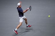 Diego Schwartzman in action at the Bett1Hulks Championship 2020